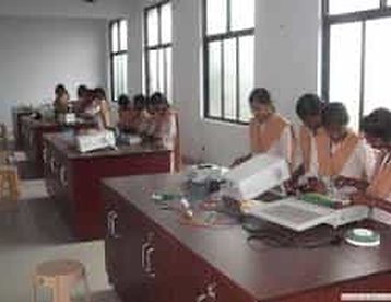 Students in the electronics laboratory